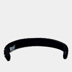 مملوكة مسبقًا عقال رأس برادا أسود نايلون معاد تدويره