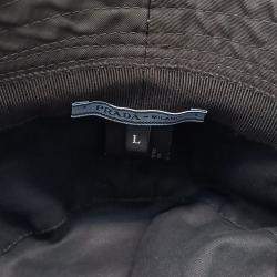 Pre Owned قبعة برادا سوداء نايليون دلو