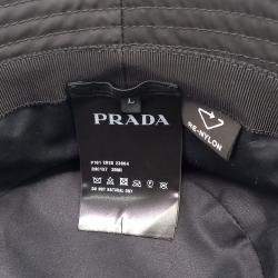 مملوكة مسبقًا Prada Black Re-Nylon Bucket Hat