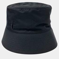 Pre Owned Prada Black Re-Nylon Pouch Bucket Hat