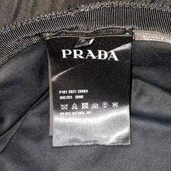 Pre Owned Prada Black Re-Nylon Pouch Bucket Hat