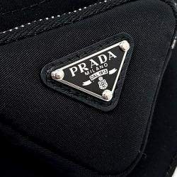 Pre Owned Prada Black Re-Nylon Pouch Bucket Hat