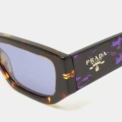 مملوكة مسبقًا نظارة شمسية برادا بنى نمط سلحفاتي SPR A06 مربع