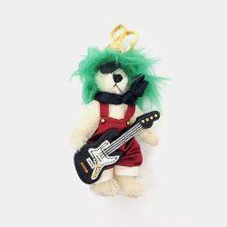 Pre Owned Prada Multicolor Beads, Fur, Leather Bear Keychain and Bag Charm