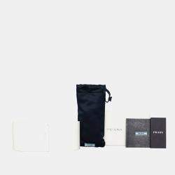 Pre Owned نظارة شمسية برادا أسود/لهب برتقالي