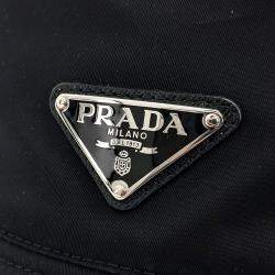 Pre Owned Prada Re-Nylon Black Bucket Hat