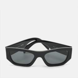 Pre Owned Prada Black SPR A01 Pillow Frame Sunglasses