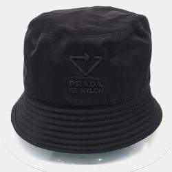 Pre Owned قبعة برادا سوداء نايليون دلو