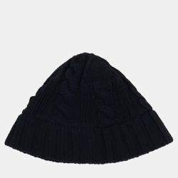 مملوكة مسبقًا قبعة برادا صوف سوداء نوع دلو