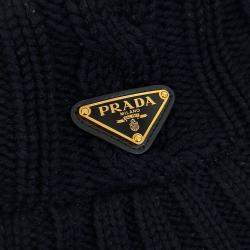 مملوكة مسبقًا قبعة برادا صوف سو داء نوع دلو