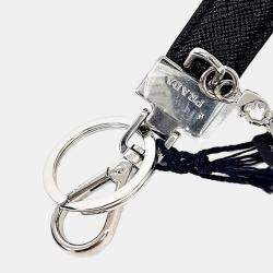 Pre Owned Prada Saffiano Keyring and Bag Charm (2PP125)