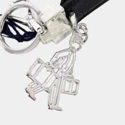 Pre Owned Prada Saffiano Keyring and Bag Charm (2PP125)