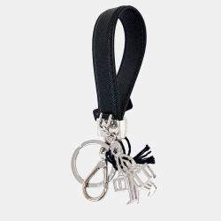 Pre Owned Prada Saffiano Keyring and Bag Charm (2PP125)