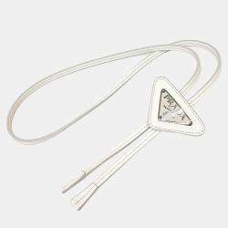 Pre Owned Prada Saffiano Leather Bolo Tie