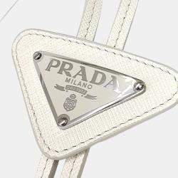 Pre Owned Prada Saffiano Leather Bolo Tie