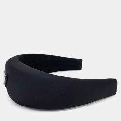 Pre Owned Prada Re-Nylon Black Hairband