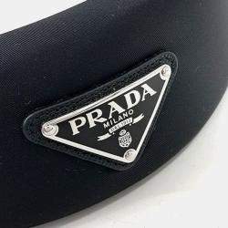 Pre Owned Prada Re-Nylon Black Hairband