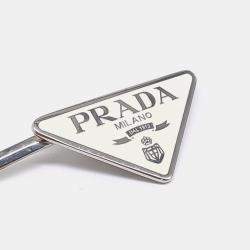 Pre Owned Prada Ivory Silver Plated hairpin