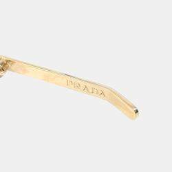 Pre Owned Prada Gold Tone Hairband