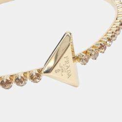 Pre Owned Prada Gold Tone Hairband