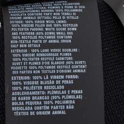 Pre Owned Prada Black Padded Re-Nylon and Wool Triangle Logo Scarf 