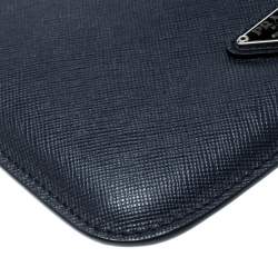 Prada Navvy Blue Saffiano Lux Leather iPad Case