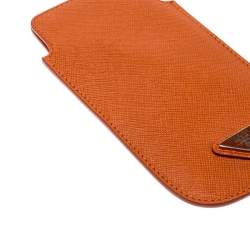 Prada Orange Saffiano Lux iPhone Cover 