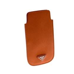 Prada Orange Saffiano Lux iPhone Cover 