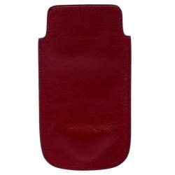 Prada Red Saffiano Leather iPhone Case