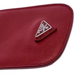 Prada Red Saffiano Leather iPhone Case