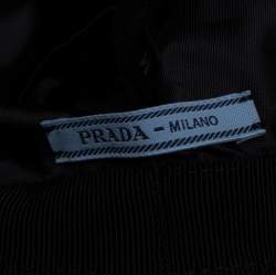 Pre Owned Prada Black Nylon Classic Bucket Hat M