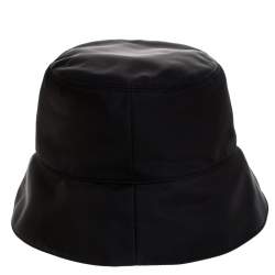 Pre Owned Prada Black Nylon Classic Bucket Hat M