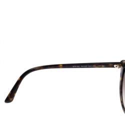 Prada Dark Brown Tortoise Gradient SPR 02V Cat Eye Sunglasses