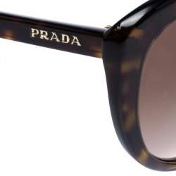 Prada Dark Brown Tortoise Gradient SPR 02V Cat Eye Sunglasses