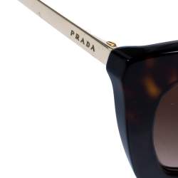 Prada Havana Brown/ Brown Gradient SPR 09Q Cat Eye Cinema Sunglasses