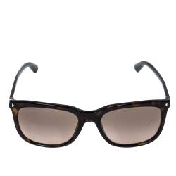 Prada Havana Brown/ Brown SPR 12R Rectangle Sunglasses