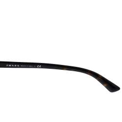 Prada Havana Brown/ Brown SPR 12R Rectangle Sunglasses