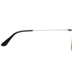 Pre Owned نظارة شمسية برادا "أس پي أر 570 تيدي أفياتور" أخضر و فضي اللون