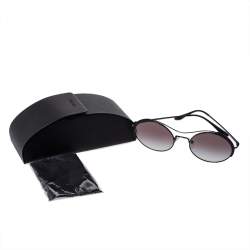 Prada Black / Grey Gradient SPR 55V Conceptual Round Sunglasses
