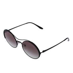 Prada Black / Grey Gradient SPR 55V Conceptual Round Sunglasses