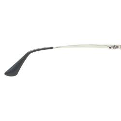 Pre Owned Prada Silver/ Blue Gradient SPR 65T Rimless Round Sunglasses
