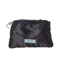 Pre Owned Prada Purple Ostrich Leather Gold Tone Bracelet 