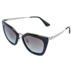 Pre Owned Prada Pale Gold Tone / Brown Gradient SPR 53S Cinema Evolution Sunglasses