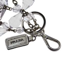 Prada Plex Crystal Key Chain and Bag Charm