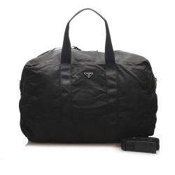 Prada Black Nylon Tessuto Travel Bag