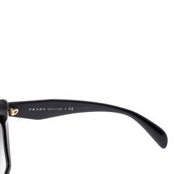 Prada Black/ Grey Gradient SPR 16R Hexagonal Sunglasses