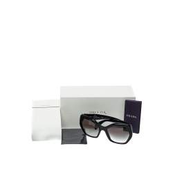 Prada Black/ Grey Gradient SPR 16R Hexagonal Sunglasses