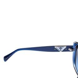 Pre Owned Prada Blue / Blue Gradient SPR 15O Oversized Sunglasses