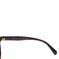 Pre Owned Prada Brown Havana/Brown Gradient SPR23O Sunglasses