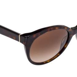 Pre Owned Prada Brown Havana/Brown Gradient SPR23O Sunglasses